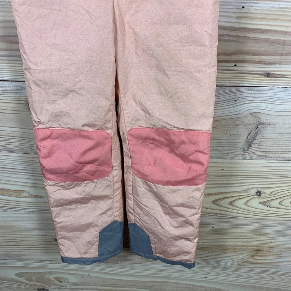 Wulful Snow Bibs‎ Kids 6-7 Years Pink Insulated Ski Overalls Reinforced Knees